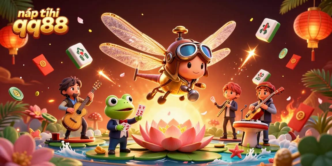 Engage in thrilling gameplay with the dynamic nạp tiền qq88 experience at an exotic casino scene.