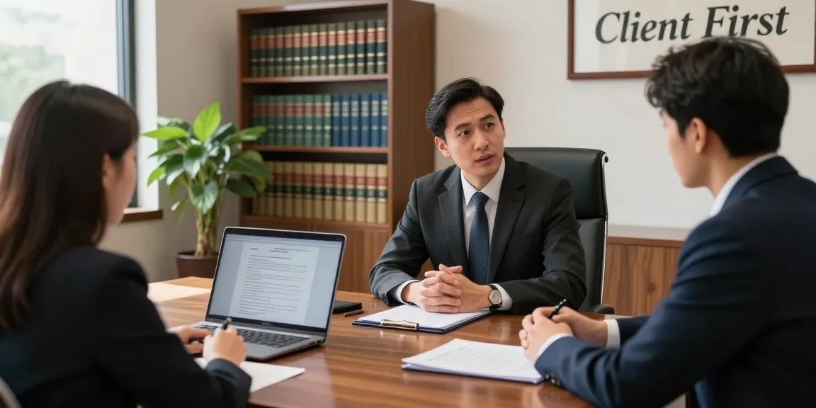 Legal consultation with a client at the official website of J.K. Chaudhary & Associates.