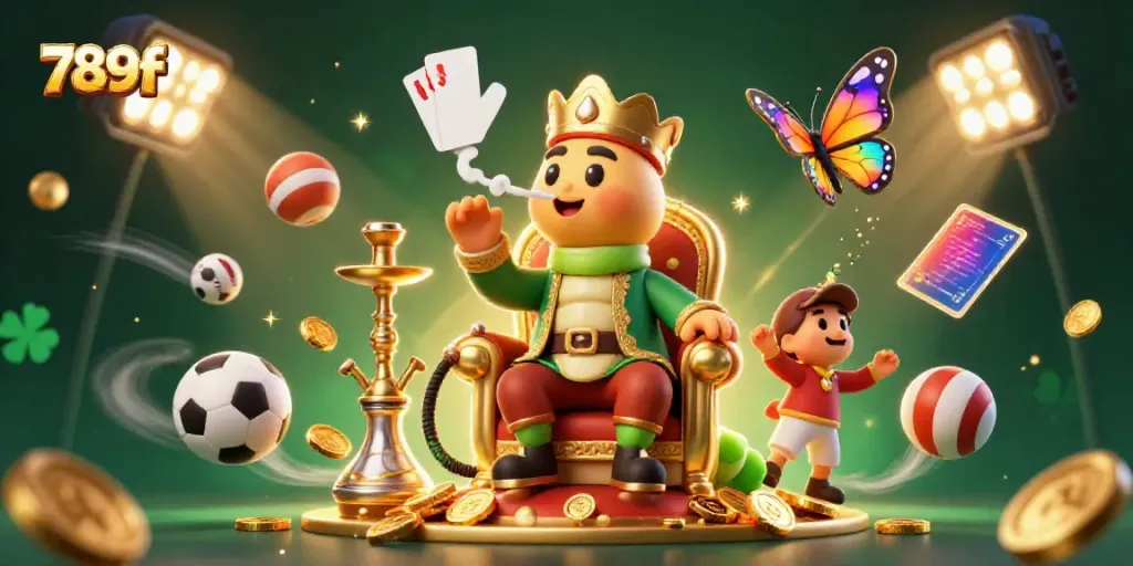 Experience thrilling betting action with 789f, showcasing vibrant sports elements and a fun-filled casino atmosphere.