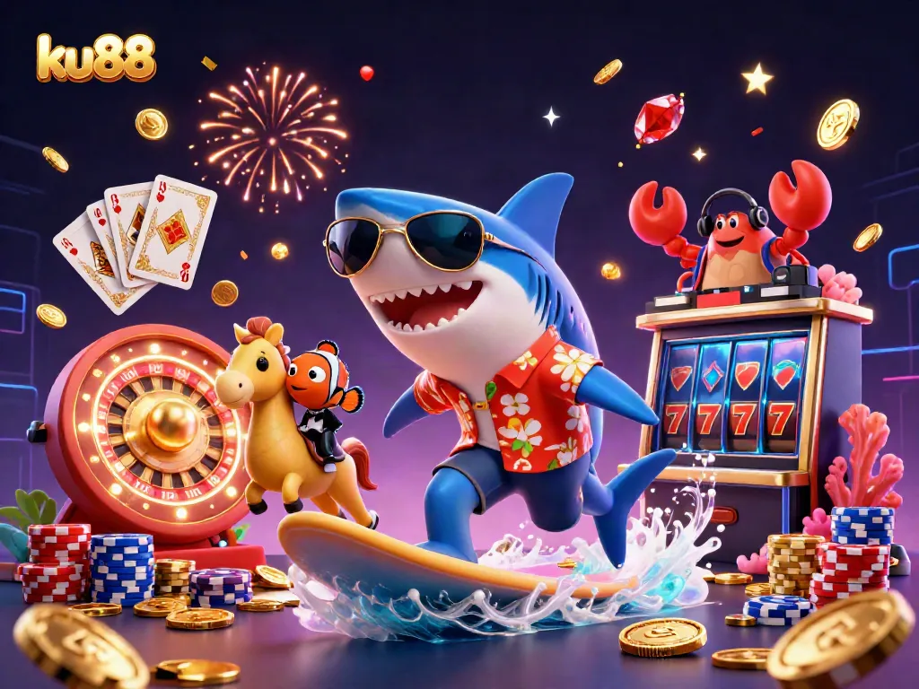 Engage with exciting games at ku88 featuring gold coins, vibrant characters, and dazzling effects.