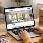 An appealing image showcasing stylish 'oglinda baie' options for online shopping, promoting best deals and product reviews on an e-commerce platform.