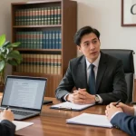 Legal consultation with a client at the official website of J.K. Chaudhary & Associates.